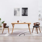 Houten frame eetkamerstoel met levering bevat voor een moderne uitstraling - Grijs en donkerbruin / 2 - Eetkamerstoelen