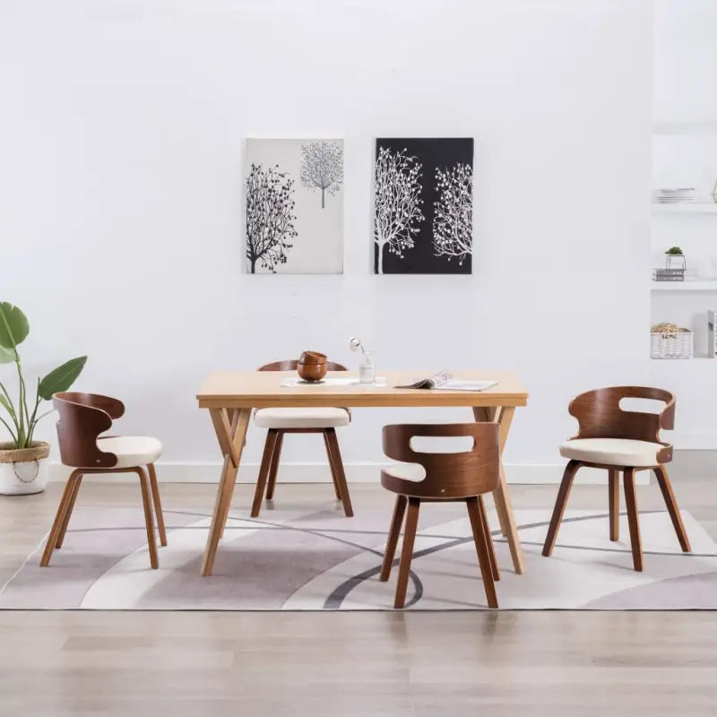 Houten frame eetkamerstoel met levering bevat voor een moderne uitstraling - Eetkamerstoelen