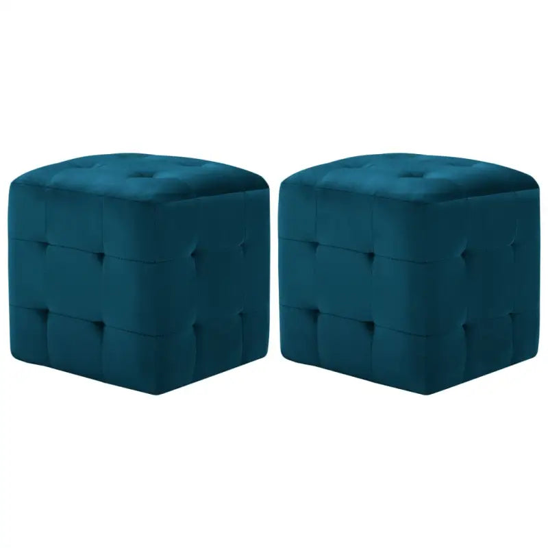 Houten frame nachtkastje met levering bevat en retro stijl - Blauw / 2 - Nachtkastjes