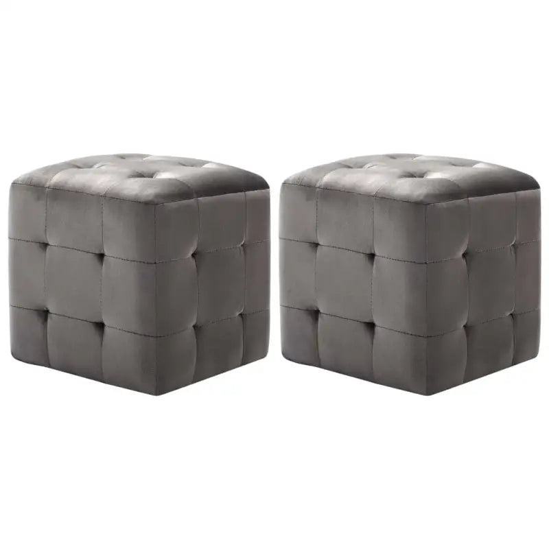 Houten frame nachtkastje met levering bevat en retro stijl - Grijs / 2 - Nachtkastjes