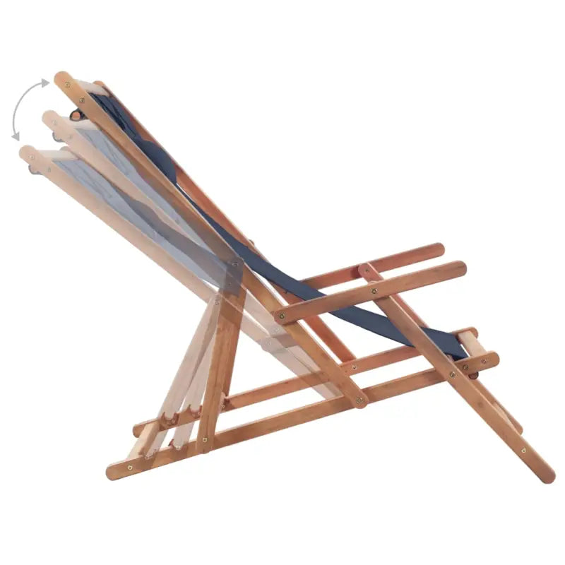 Houten frame tuinstoel voor tuin strand en camping - Tuinstoelen