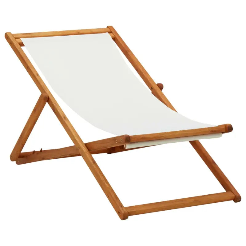 Houten frame tuinstoelen voor comfortabel genieten buiten - Crèmewit / 1 - Tuinstoelen