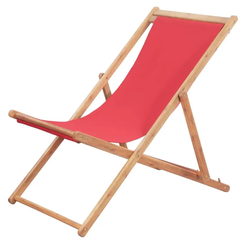 Houten frame tuinstoelen voor comfortabel genieten buiten - Rood / 1 - Tuinstoelen