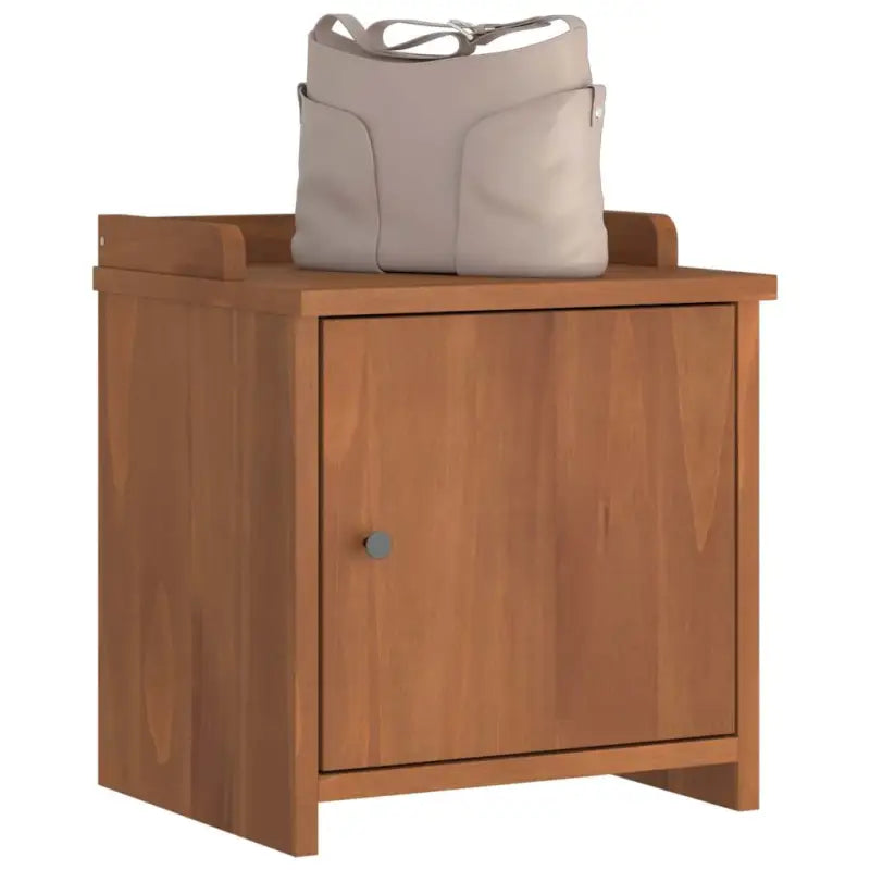 Houten gangbank van massief grenenhout met rustieke charme - Acaciahouten afwerking - Opberg- & halbankjes