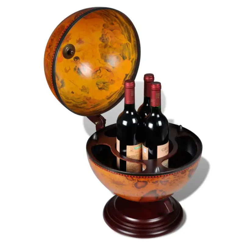Houten Globebar met draaibare bar voor wijn en drankopslag - Wijnkasten & drankkasten
