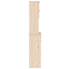 Houten hoge kast van massief grenenhout met houten knoppen - Dressoirs & buffetkasten