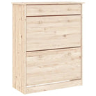 Houten hoge kast van massief grenenhout met houten knoppen - Dressoirs & buffetkasten