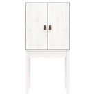 Houten hoge kast van massief grenenhout met rustiek ontwerp - Dressoirs & buffetkasten