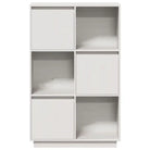 Houten hoge kast van massief grenenhout met rustieke uitstraling - Dressoirs & buffetkasten