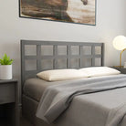 Houten hoofdbord van massief grenenhout met trendy design - Grijs / 156 x 100 cm / 1 - Hoofdborden en voetborden