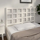 Houten hoofdbord van massief grenenhout met trendy design - Wit / 125.5 x 100 cm / 1 - Hoofdborden en voetborden
