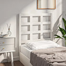 Houten hoofdbord van massief grenenhout met trendy design - Wit / 80.5 x 100 cm / 1 - Hoofdborden en voetborden