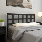 Houten hoofdbord van massief grenenhout met trendy design - Zwart / 165.5 x 100 cm / 1 - Hoofdborden en voetborden