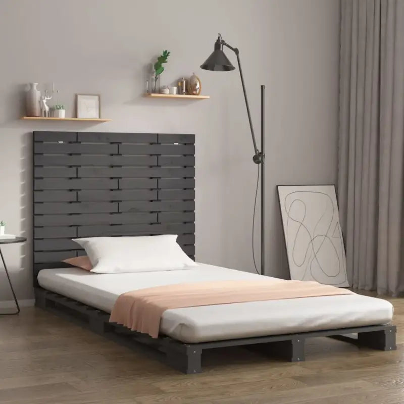 Houten hoofdborden en voetborden van massief grenenhout voor slaapkamer - Grijs / 146 x 91.5 cm / 1 - Hoofdborden
