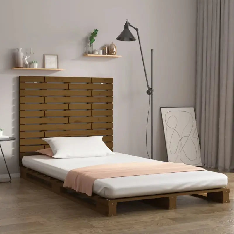 Houten hoofdborden en voetborden van massief grenenhout voor slaapkamer - Honingbruin / 126 x 91.5 cm / 1 - Hoofdborden