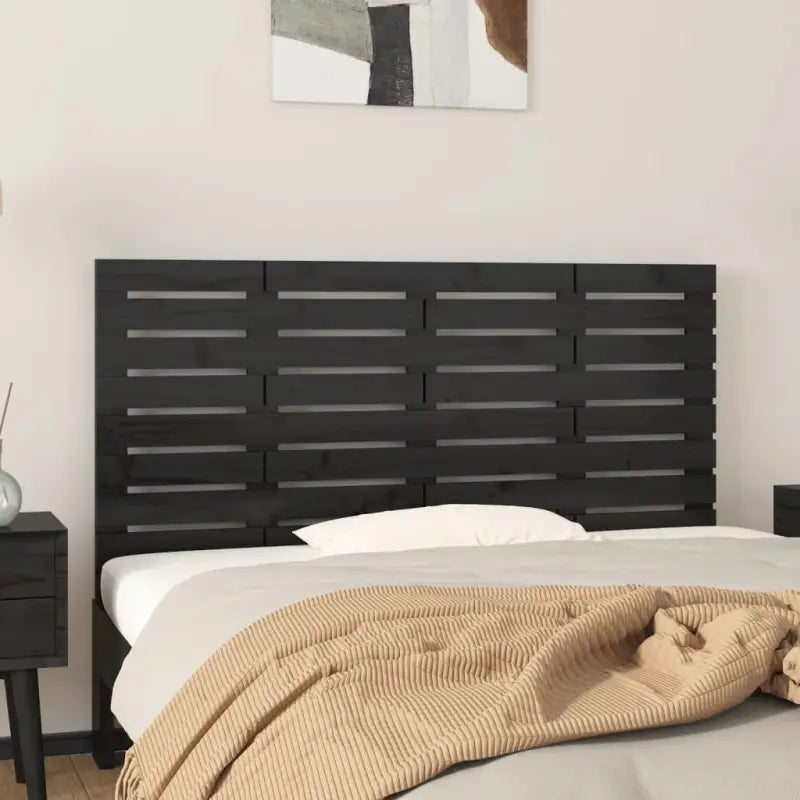 Houten hoofdborden en voetborden van massief grenenhout voor slaapkamer - Zwart / 146 x 63 cm / 1 - Hoofdborden
