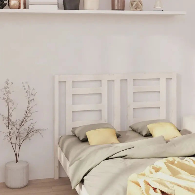 Houten hoofdborden en voetborden van massief grenenhout voor elke slaapkamer - Wit / 141 x 100 cm / 1 - Hoofdborden