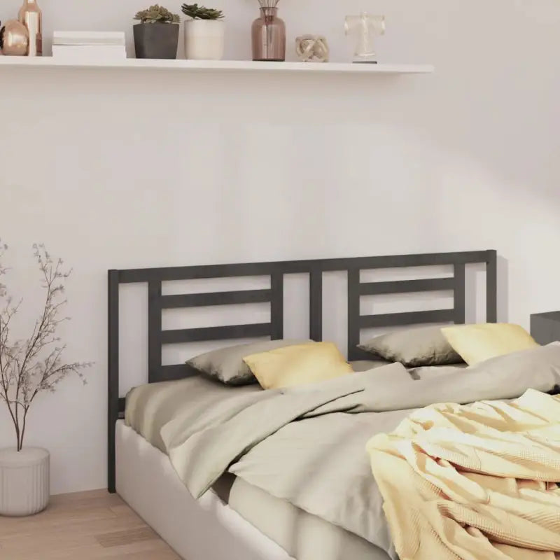 Houten hoofdborden en voetborden van massief grenenhout voor elke slaapkamer - Grijs / 206 x 100 cm / 1 - Hoofdborden