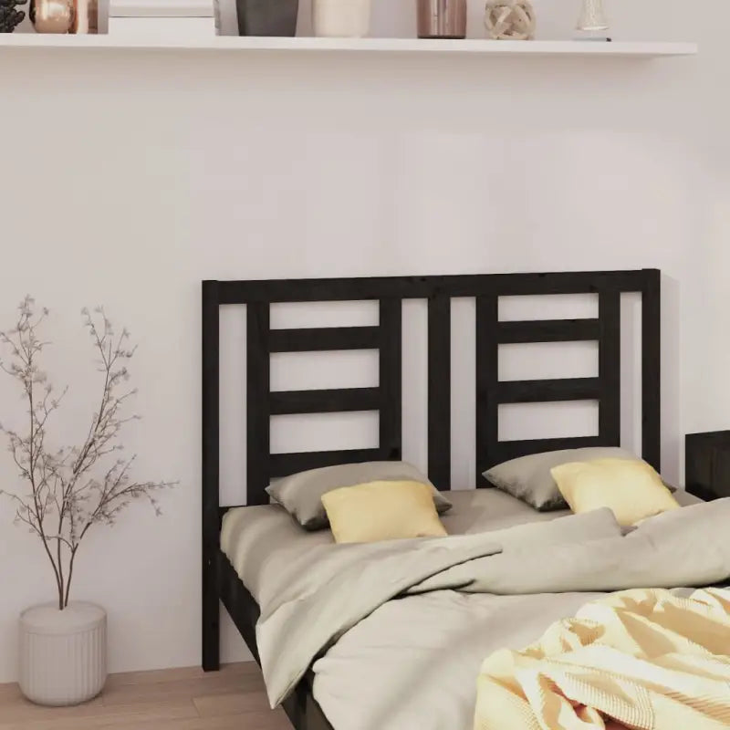 Houten hoofdborden en voetborden van massief grenenhout voor elke slaapkamer - Zwart / 141 x 100 cm / 1 - Hoofdborden
