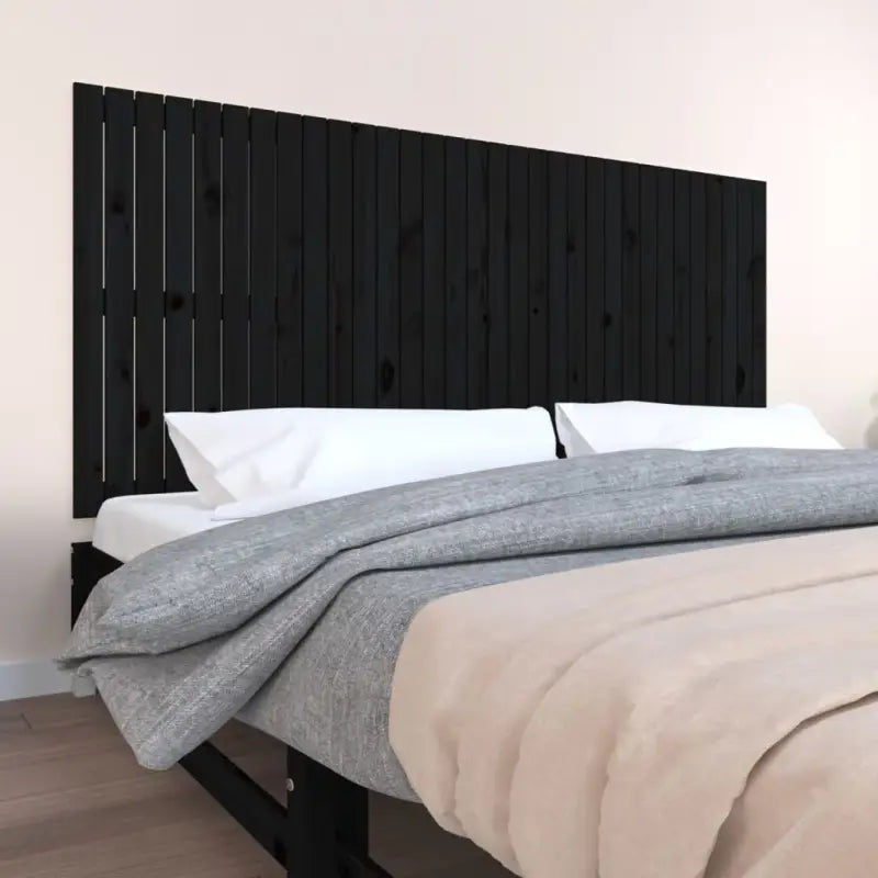 Houten hoofdborden en voetborden van massief grenenhout - Zwart / 204 x 90 cm / 1 - Hoofdborden en voetborden