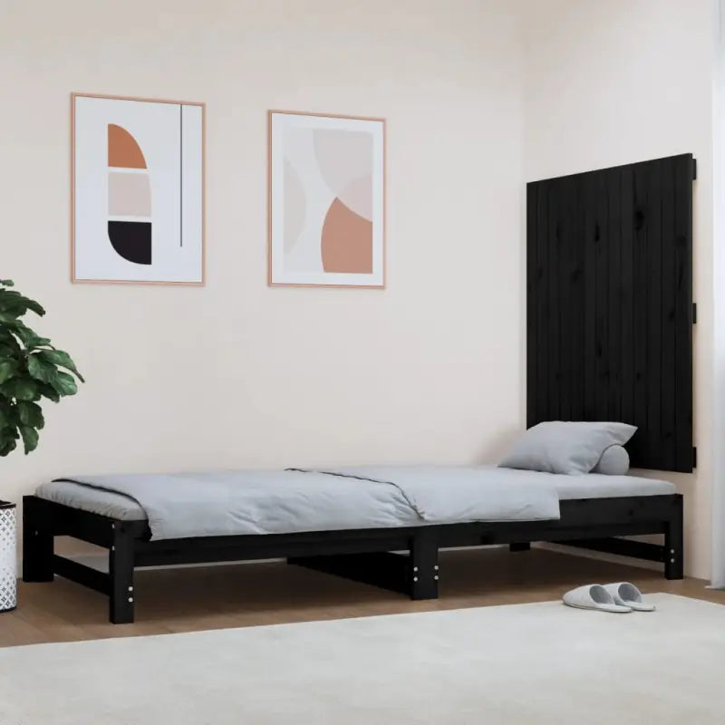 Houten hoofdborden en voetborden van massief grenenhout - Zwart / 82.5 x 90 cm / 1 - Hoofdborden en voetborden
