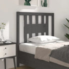 Houten hoofdeind van massief grenenhout met trendy ontwerp - Grijs / 106 x 100 cm / 1 - Hoofdborden en voetborden