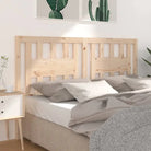 Houten hoofdeind van massief grenenhout met trendy ontwerp - Naturel / 126 x 100 cm / 1 - Hoofdborden en voetborden