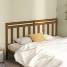 Houten hoofdeinde van massief grenenhout met trendy design - Honingbruin / 206 x 100 cm / 1 - Hoofdborden en voetborden