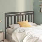 Houten hoofdeinde van massief grenenhout met trendy design - Grijs / 146 x 100 cm / 1 - Hoofdborden en voetborden