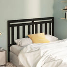 Houten hoofdeinde van massief grenenhout met trendy design - Zwart / 156 x 100 cm / 1 - Hoofdborden en voetborden