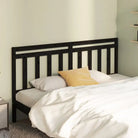 Houten hoofdeinde van massief grenenhout met trendy design - Zwart / 186 x 100 cm / 1 - Hoofdborden en voetborden