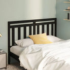 Houten hoofdeinde van massief grenenhout met trendy design - Zwart / 166 x 100 cm / 1 - Hoofdborden en voetborden