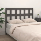 Houten hoofdeinde van massief grenenhout met trendy ontwerp - Grijs / 145.5 x 100 cm / 1 - Hoofdborden en voetborden