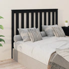 Houten hoofdeinde van massief grenenhout voor een stijlvolle slaapkamer - Zwart / 146 x 101 cm / 1 - Hoofdborden