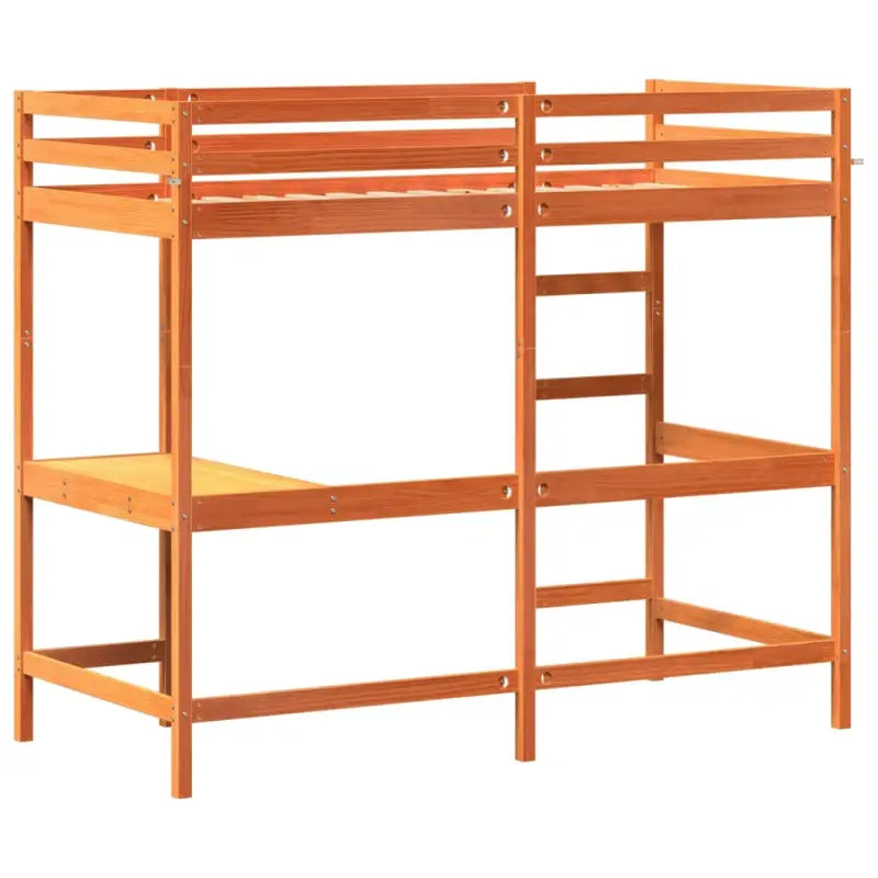 Houten hoogslaper met massief grenenhout en multiplex lattenbodem - Bedden & bedframes