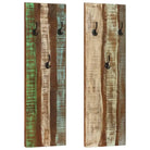 Houten kapstok set van massief mangohout met levering bevat - 1 / massief gerecycled hout - Kapstokken