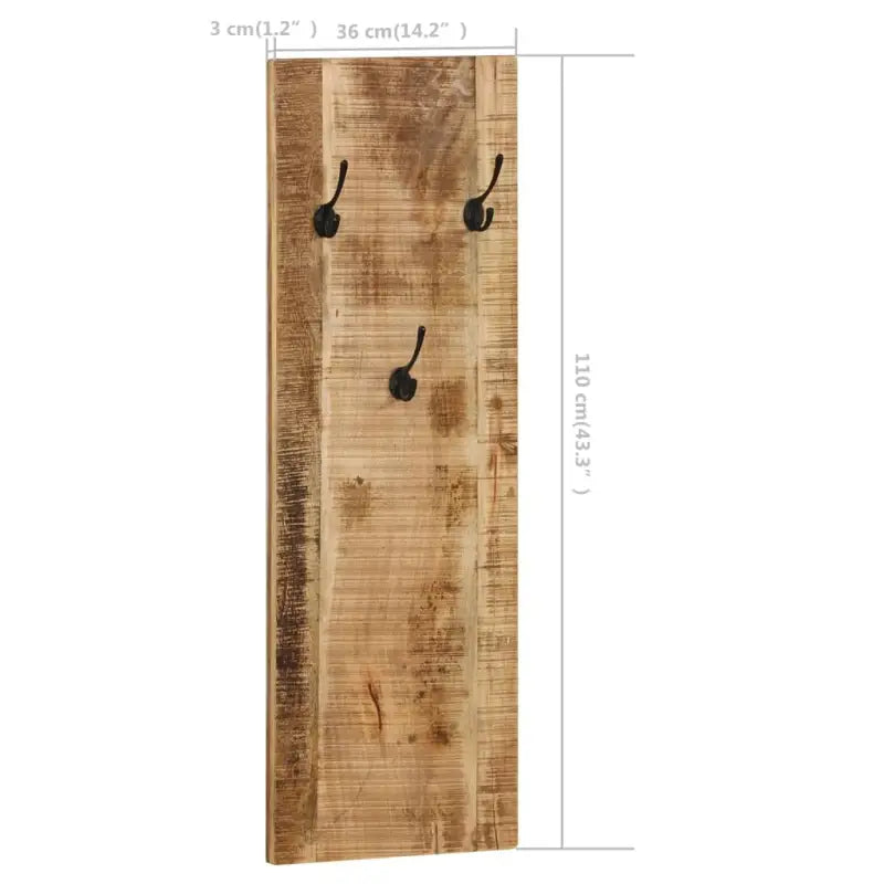 Houten kapstok set van massief mangohout met levering bevat - Kapstokken