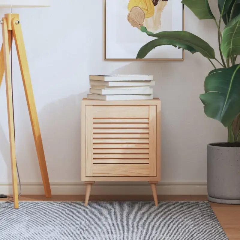 Houten kastdeuren van massief grenenhout met lamellen voor luchtcirculatie - Naturel / 39.5 x 39.4 cm / 1 - Kastdeuren