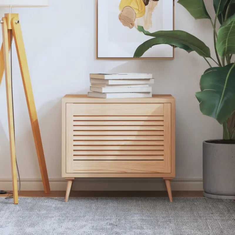 Houten kastdeuren van massief grenenhout met lamellen voor luchtcirculatie - Naturel / 39.5 x 59.4 cm / 1 - Kastdeuren