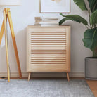 Houten kastdeuren van massief grenenhout met lamellen voor luchtcirculatie - Naturel / 61.5 x 59.4 cm / 1 - Kastdeuren