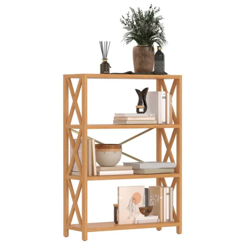 Houten kastje van massief eikenhout voor opbergruimte en woonstijl - Boekenkasten