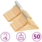 Houten kleerhangers met draaibare haak voor flexibel opbergen - Bruin / 50 - Kleerhangers