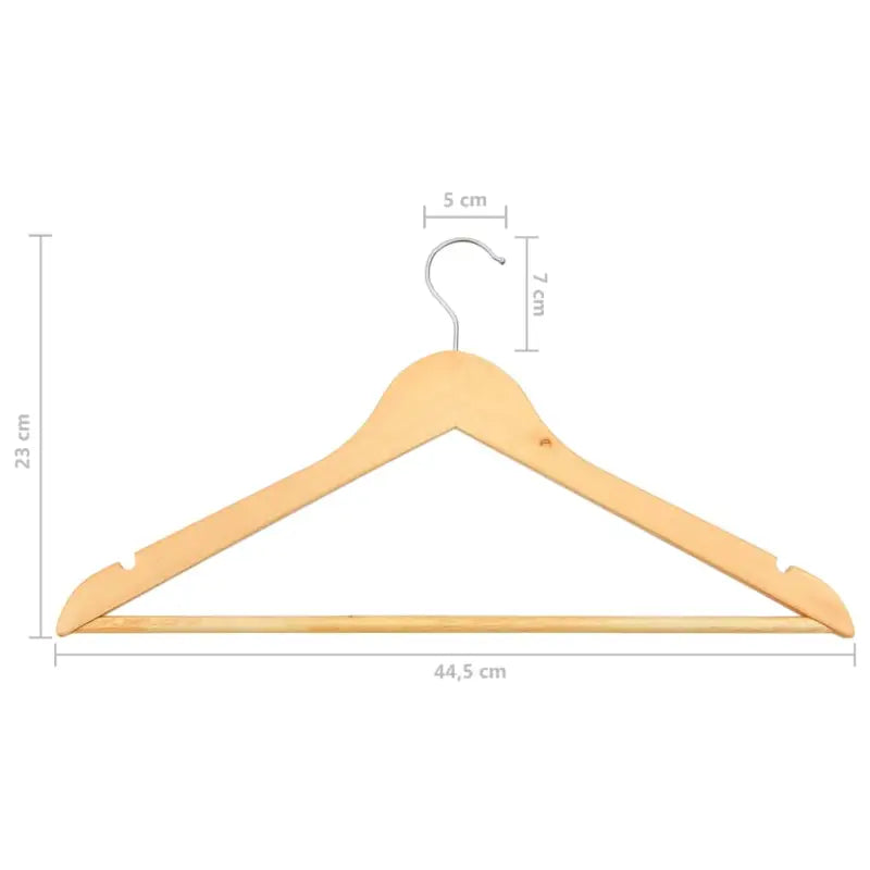Houten kleerhangers met draaibare haak voor flexibel opbergen - Bruin / 50 - Kleerhangers