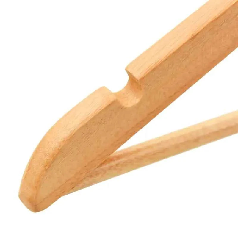 Houten kleerhangers met draaibare haak voor flexibel opbergen