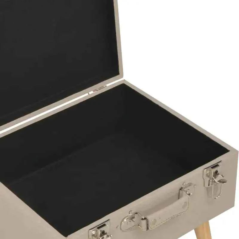 Houten kruk met massief houten poten en comfortabel stoffen bekleding