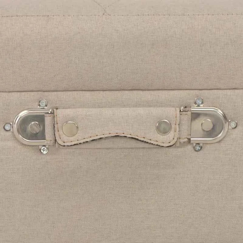 Houten kruk met massief houten poten en comfortabel stoffen bekleding