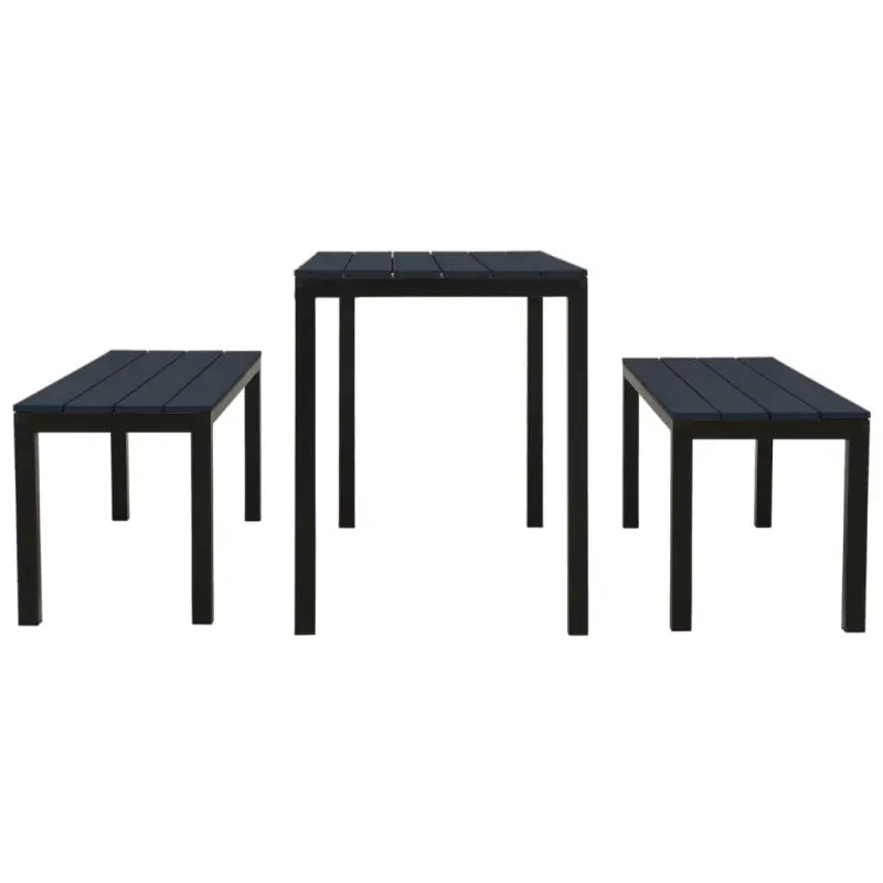 Houten kunststof tuinset voor binnen en buiten gebruik - Tuinsets