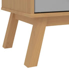 Houten ladekast met massief grenenhout en houten poten - Commodes & ladekasten