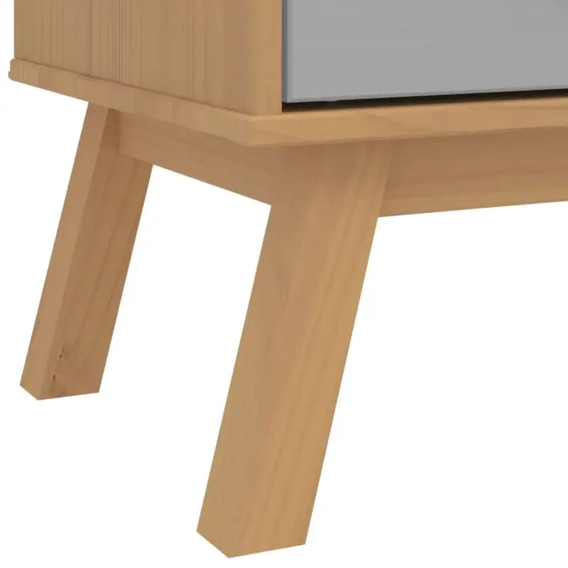 Houten ladekast met massief grenenhout en houten poten - Commodes & ladekasten