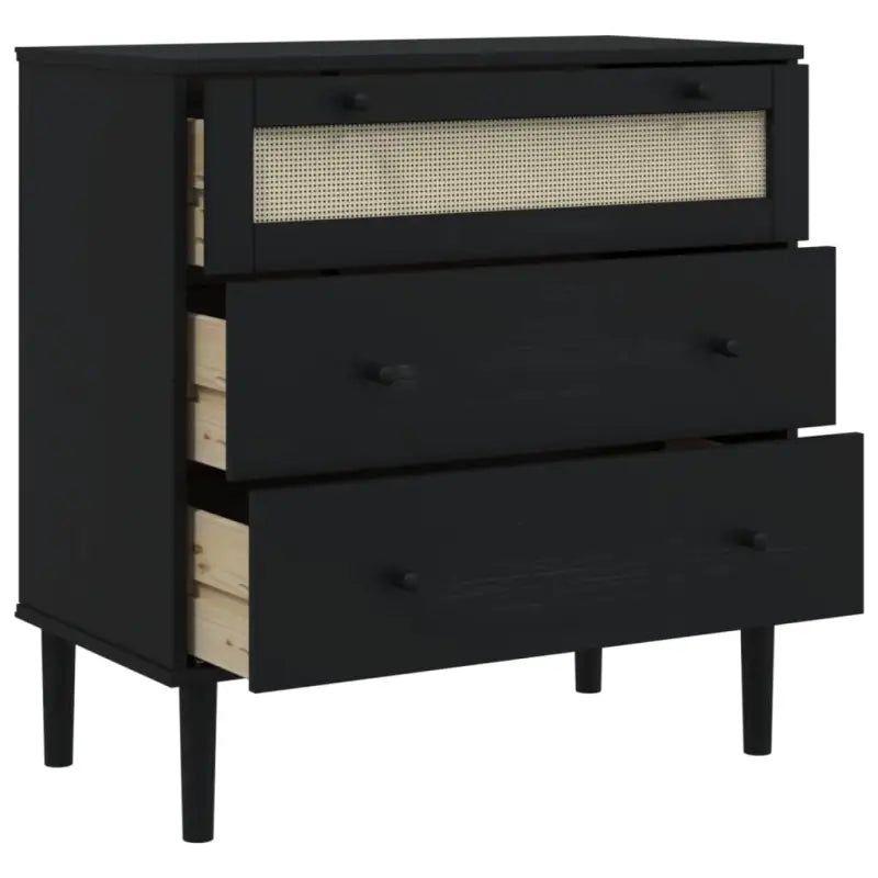 Houten ladekast van massief grenenhout voor een elegante interieurstijl - Commodes & ladekasten
